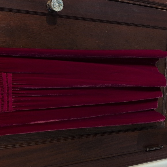 Sundance Velvet Red Tank V Neck Dress Size 8 Petite - Picture 7 of 7